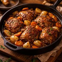 Braised Chicken Thighs with Carrots and Potatoes
