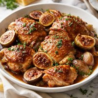 Braised Chicken with Figs Honey Vinegar