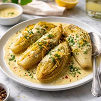 Braised Endive with Avgolemono Sauce