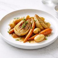Braised Fennel with Carrots and Potatoes