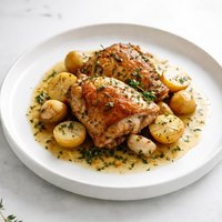 Braised Herb Chicken Thighs with Potatoes
