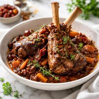Braised Lamb Shanks Sun Dried Tomatoes