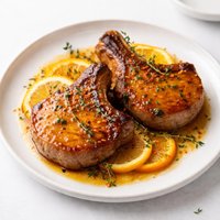 Braised Pork Chops with Citrus Glaze