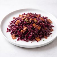 Braised Red Cabbage with Bacon