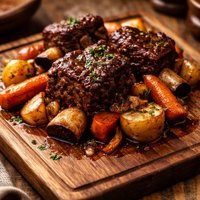 Braised Short Ribs with Root Vegetables