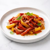 Braised Sweet Bell Peppers