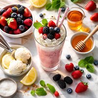 Brandied Berry Milk Shake