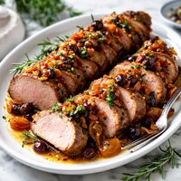 Brandied Fruit Pork Tenderloin