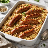 Bratwurst and Sauerkraut Casserole
