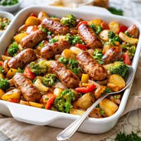 Bratwurst Casserole Meal in One