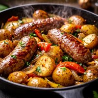 Bratwurst Potato Skillet Dinner