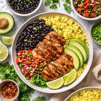 Brazilian Chicken and Black Beans and Rice