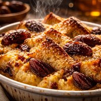 Bread and Butter Pudding with Dates