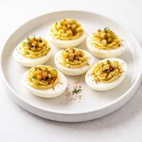 Bread Butter Pickle Deviled Eggs