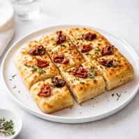 Bread Machine Focaccia with Sun Dried Tomato