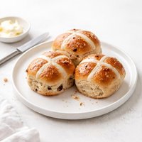 Bread Machine Hot Cross Spice Buns