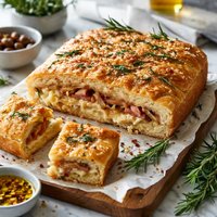 Bread Machine Stuffed Rosemary Focaccia