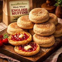 Breadbeckers Whole Wheat English Muffins