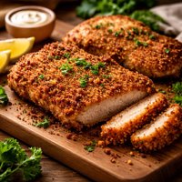 Breaded Baked Pork Steak