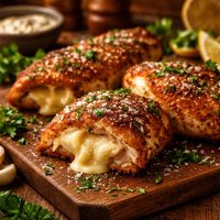 Breaded Chicken Breasts with Cheese