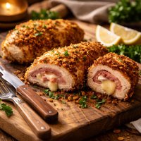 Breaded Chicken Cordon Bleu
