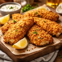 Breaded Fish Fillets a La Microwave