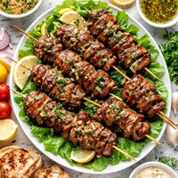 Breaded Onion Stuffed Steak Kabobs Spiedini