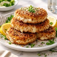 Breaded Three Cheese Turkey Patties