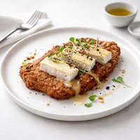 Breaded Veal Cutlet with Brie