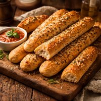 Breadsticks with Sourdough Yeast Option Too