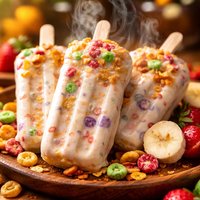 Breakfast Cereal Popsicles