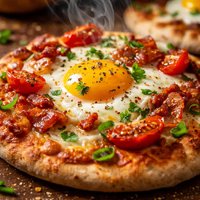 Breakfast Pita Pizza