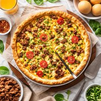 Breakfast Sausage Egg Quiche