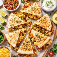 Breakfast Scramble Quesadilla