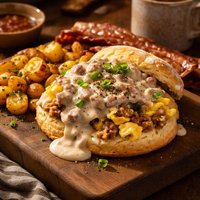 Breakfast Slop Copycat Country Biscuit Breakfast
