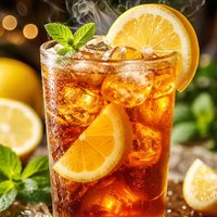 Brewed Iced Tea with Lemon