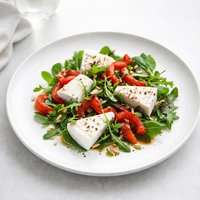 Brie and Roasted Red Pepper Salad