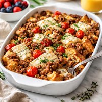 Brie and Sausage Brunch Bake