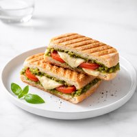 Brie Pesto and Tomato Panini