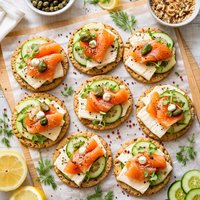 Brie Smoked Salmon Stackers