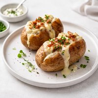 Brie Stuffed Jacket Potatoes