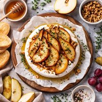 Brie with Roasted Pear and Thyme