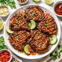 Brined Sweet and Spicy Pork Chops