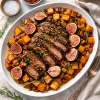 Brisket with Figs and Butternut Squash
