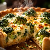 Broccoli and Cheese Quiche