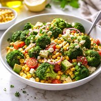 Broccoli and Corn Garden Salad