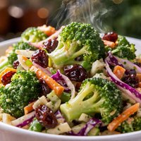 Broccoli and Raisin Coleslaw