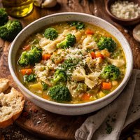 Broccoli Butterfly Soup
