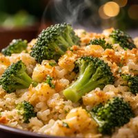 Broccoli Casserole and Rice