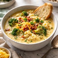 Broccoli Cauliflower Cheese Soup